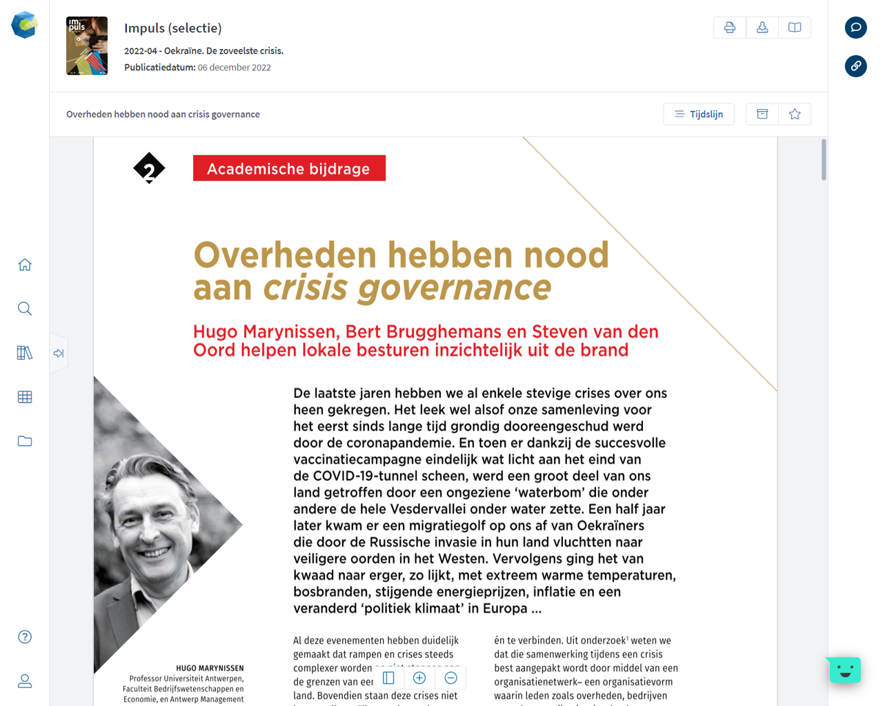 Matconnect Features Screenshot Tijdschrift