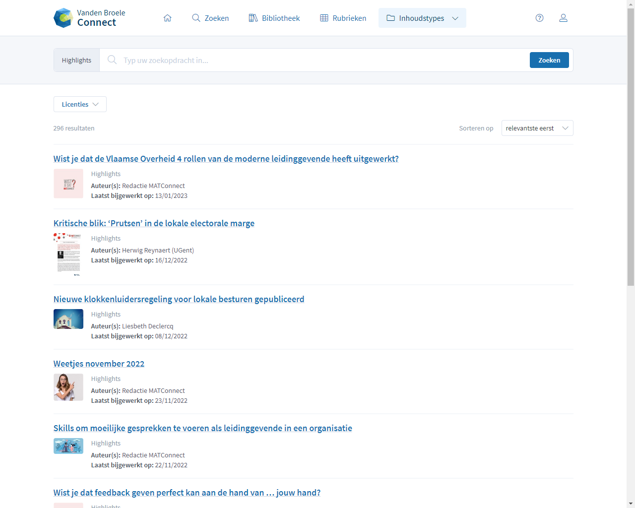 Matconnect Features Screenshot Nieuws