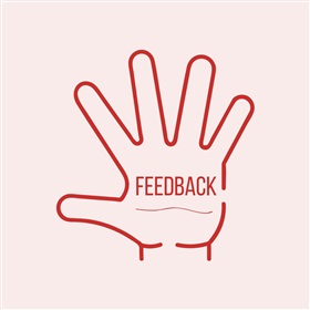 Feedback geven kan perfect aan de hand van ... je hand