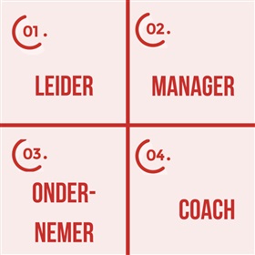 De 4 rollen van moderne leidinggevenden
