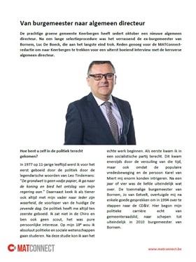 Interview: Van burgemeester naar algemeen directeur